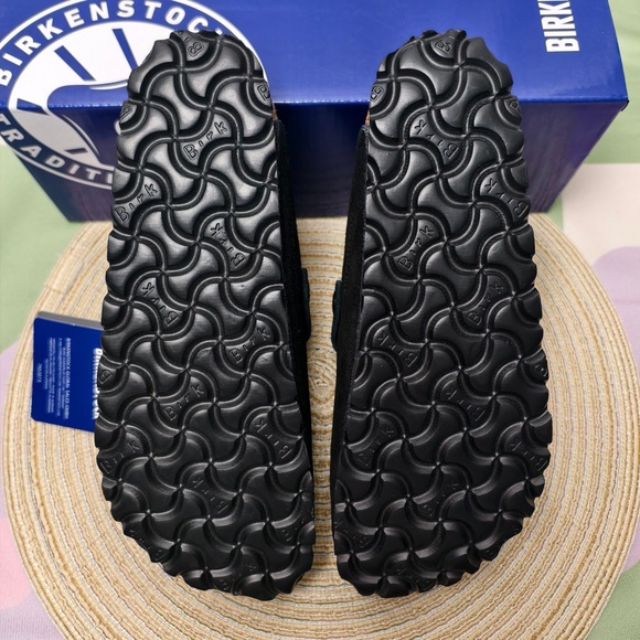 Birkenstock Boston Black Suede Clogs | Narrow Fit - Picture 3 of 6